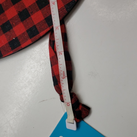 NEW! Plaid Wood / Metal Initial Monogram Letter "C" Hanging Wall Decor - Picture 7 of 7